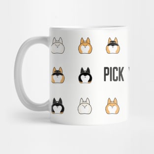 Corgi Butt Pattern Mug